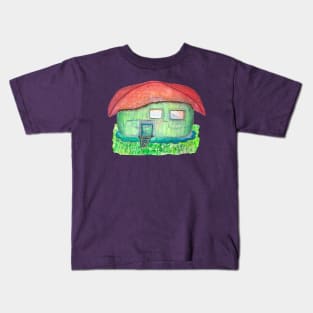 green fantasy cabin Kids T-Shirt